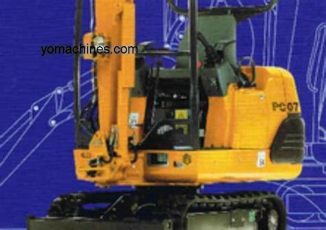 komatsu pc07 2 specifications